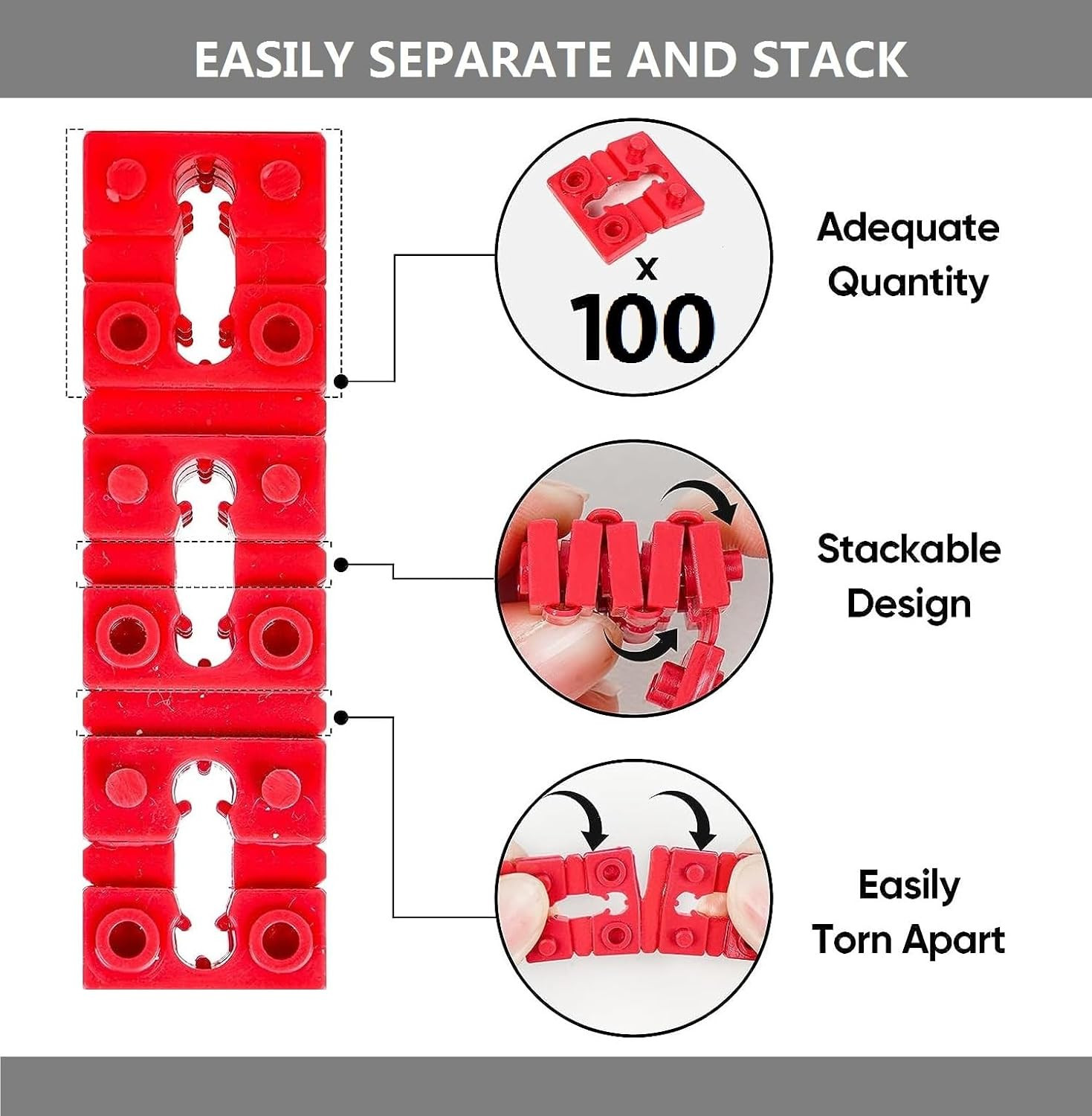 100Pcs Outlet Spacers for Electrical Box, Electrical Outlet Spacers Shims Switch