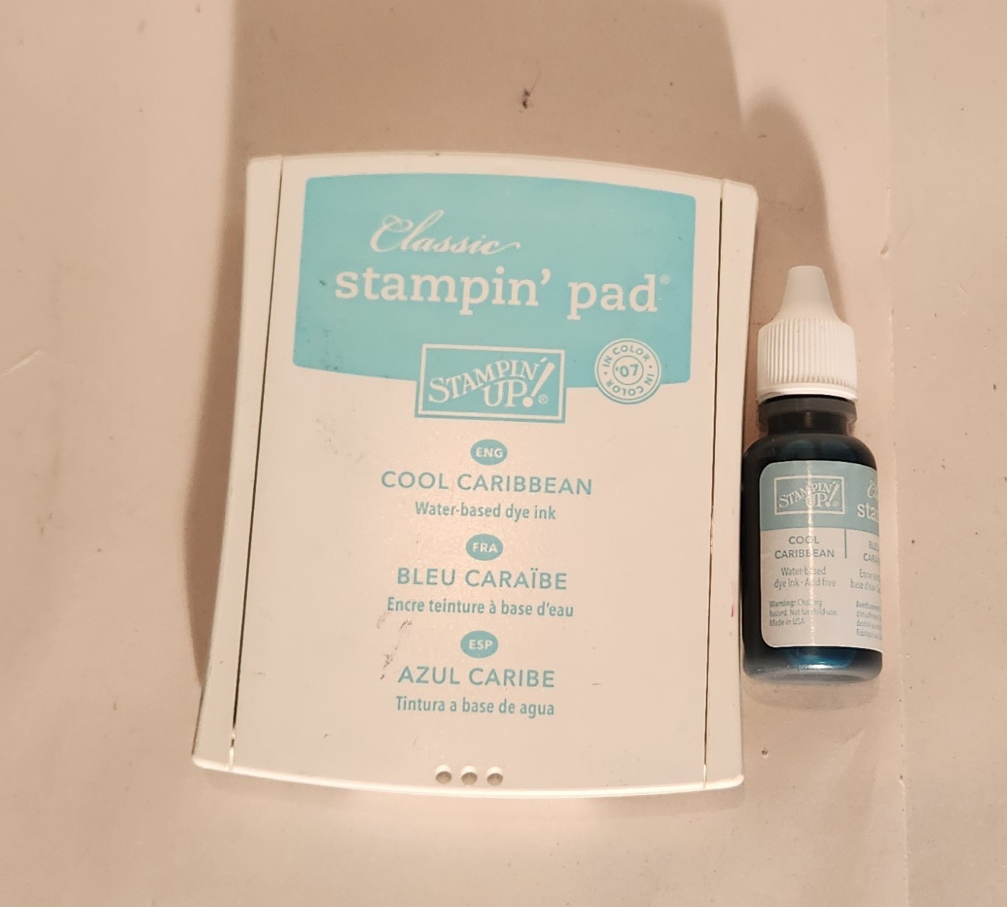 Stampin Up Classic Stampin Pad and Refill - Cool Caribbean