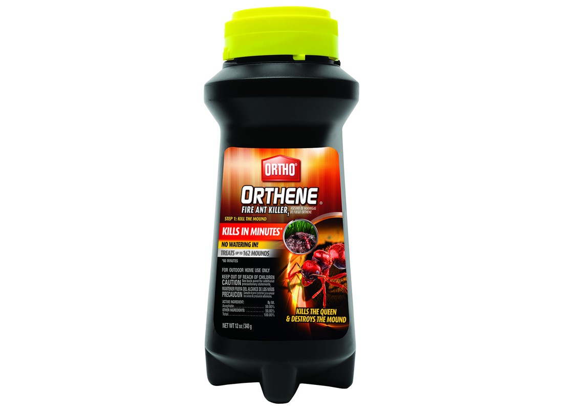 Orthene Fire Ant Killer, Powder, Home Lawns, Near Ornamental Plants, 12 oz Bottl