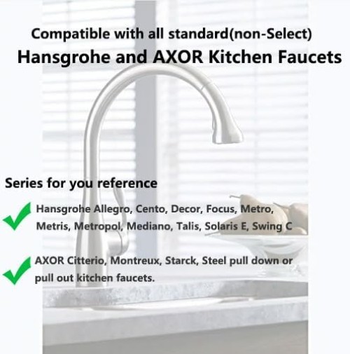 Durable 59-Inch Pull-Down Kitchen Faucet Hose Compatible with Hansgrohe Models