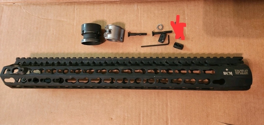 BCM KMR 15 Inch Rail + BCM Aluminum Sling Mount And 3" Rail Section!!