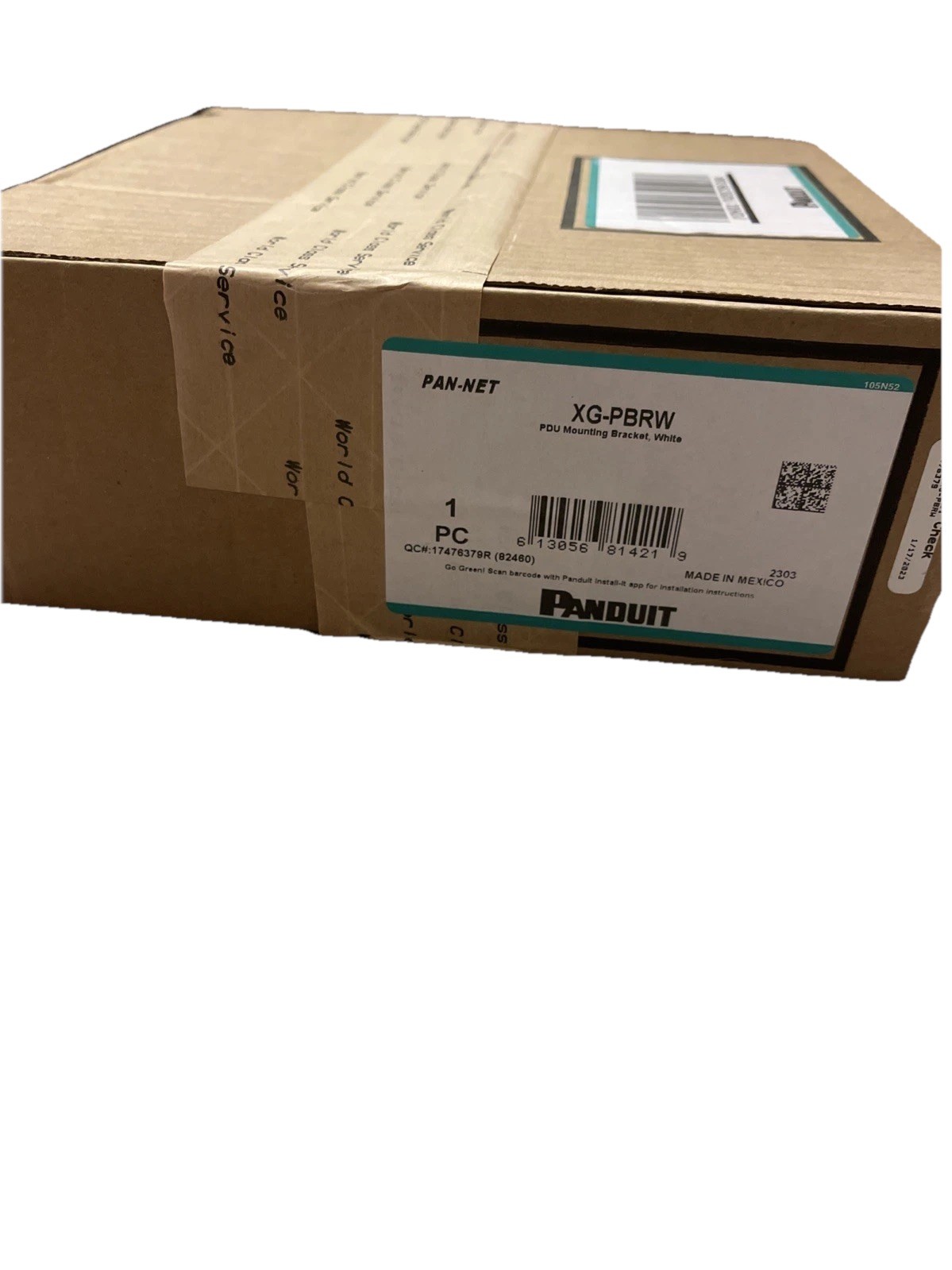 Panduit XG-PBRW PDU Mounting Brackets, Steel, White - PAN-NET
