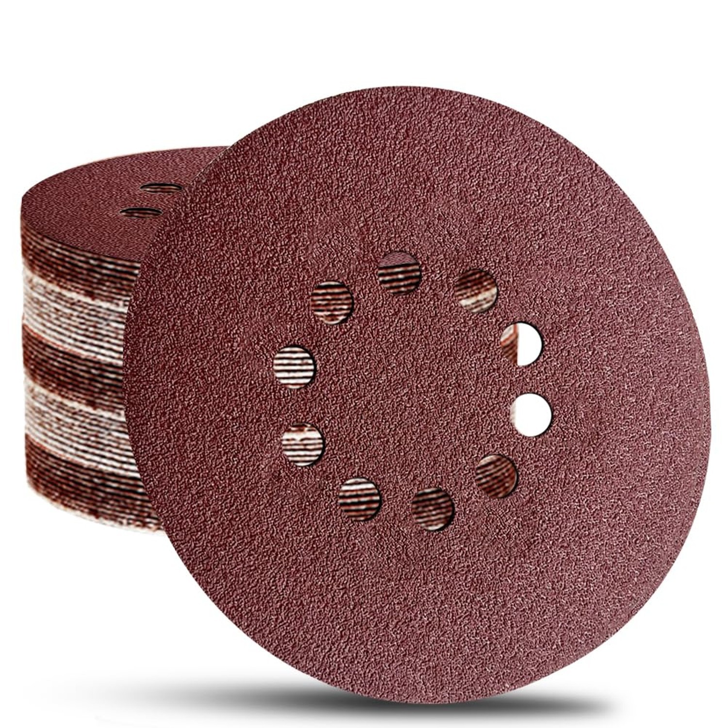 30PCS 9 Inch 10 Hole Sanding Discs for Drywall Sander - 40 60 80 120 180 240 ...