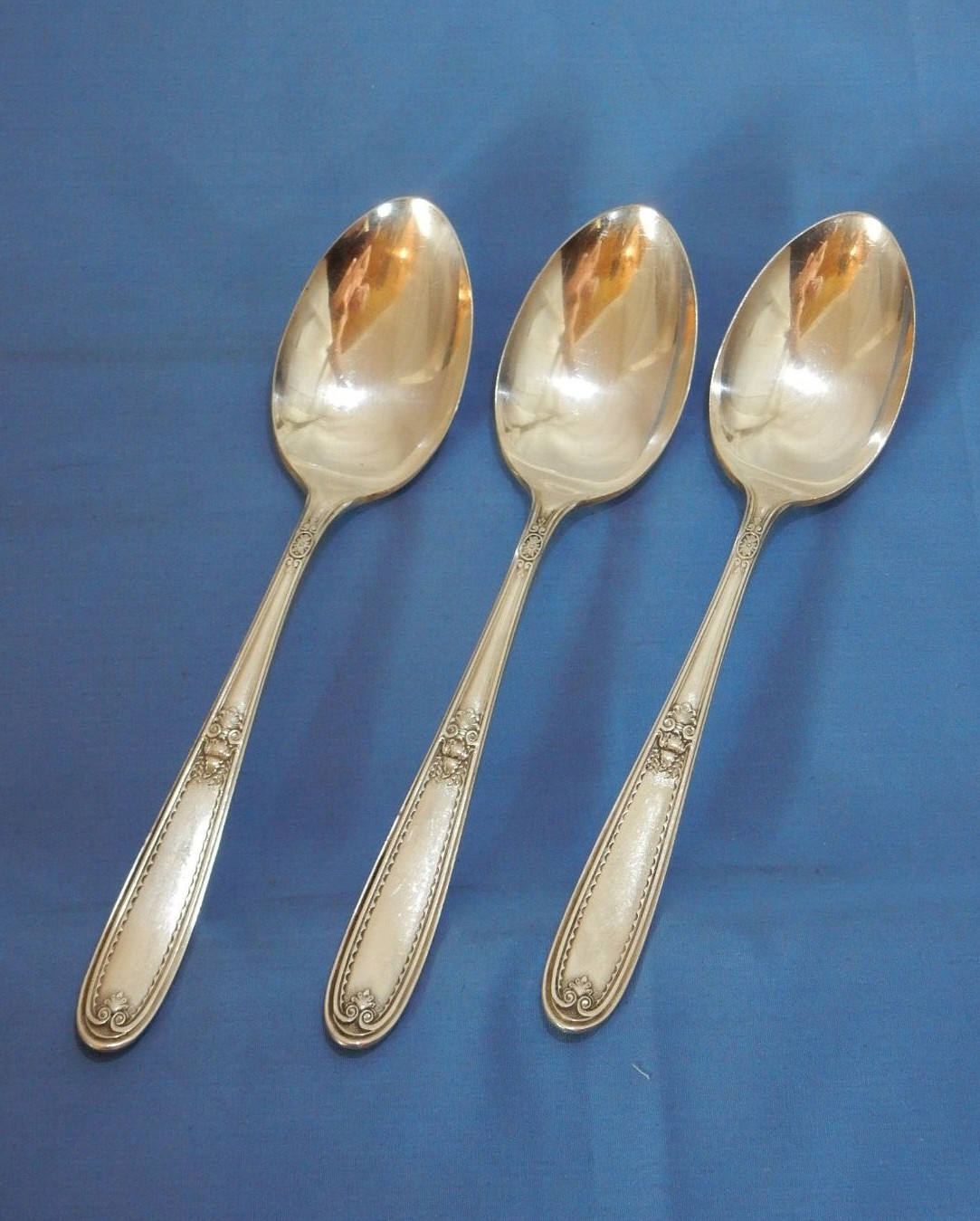 Williams Bros Silverplate 1921 Lois Serving Tablespoon Spoons - 3