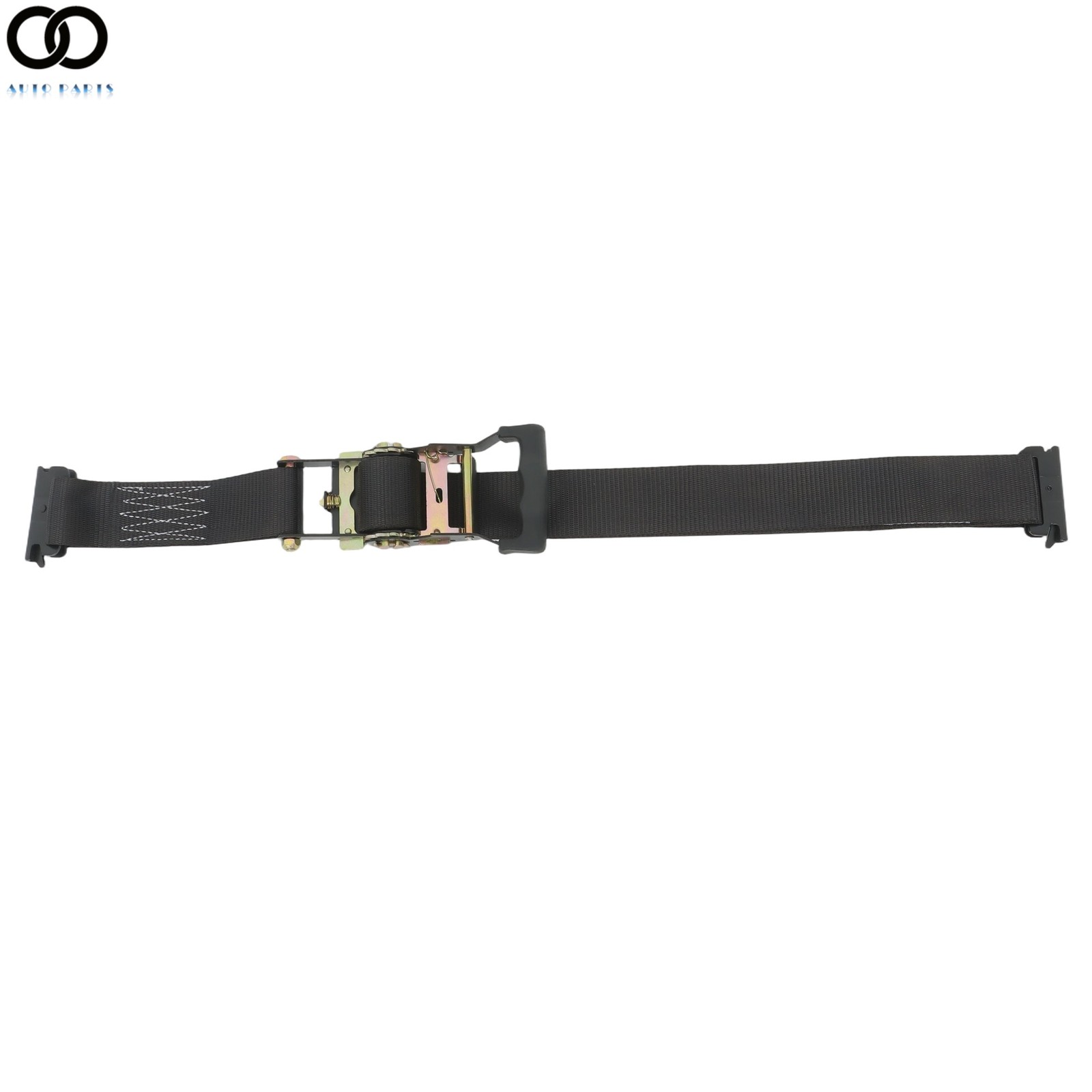 1 Pack Wheel Chock Tie Down Strap Kit For Trailer ATV UTV 6' Black Ratchet Strap