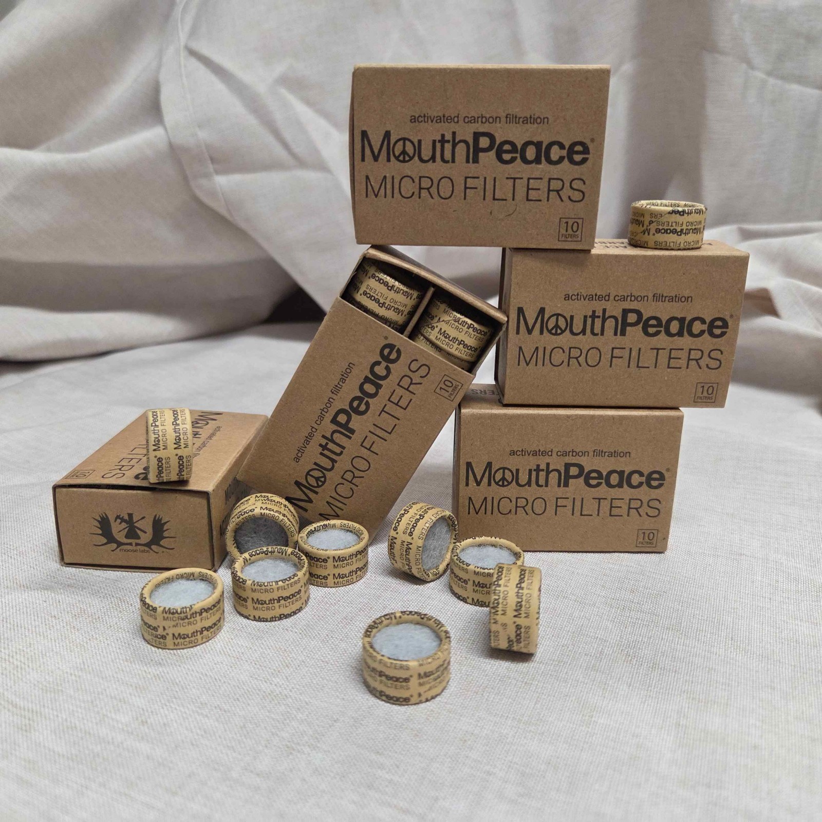 MouthPeace MICRO Carbon Filter Replacements - 5 Packs of 10ct Micro Filter Boxes