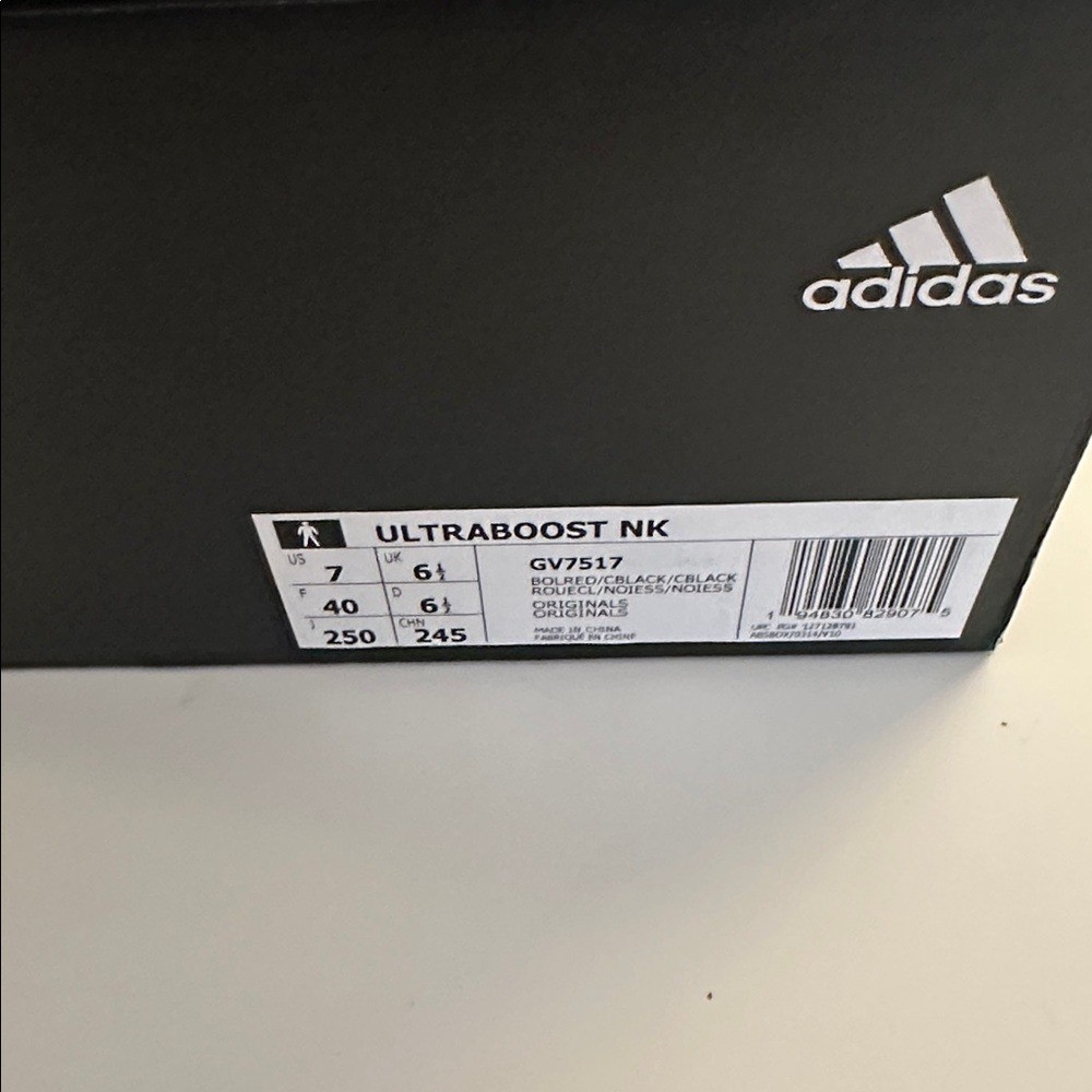 Adidas Ultra Boost x Nice Kicks Red Black Sneakers Men's US Size 7 New in Box!