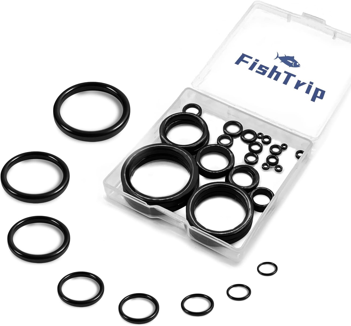 Fishing Rod Eyelet Repair Kit 60Pcs/160Pcs 4#~40#, A_60pcs