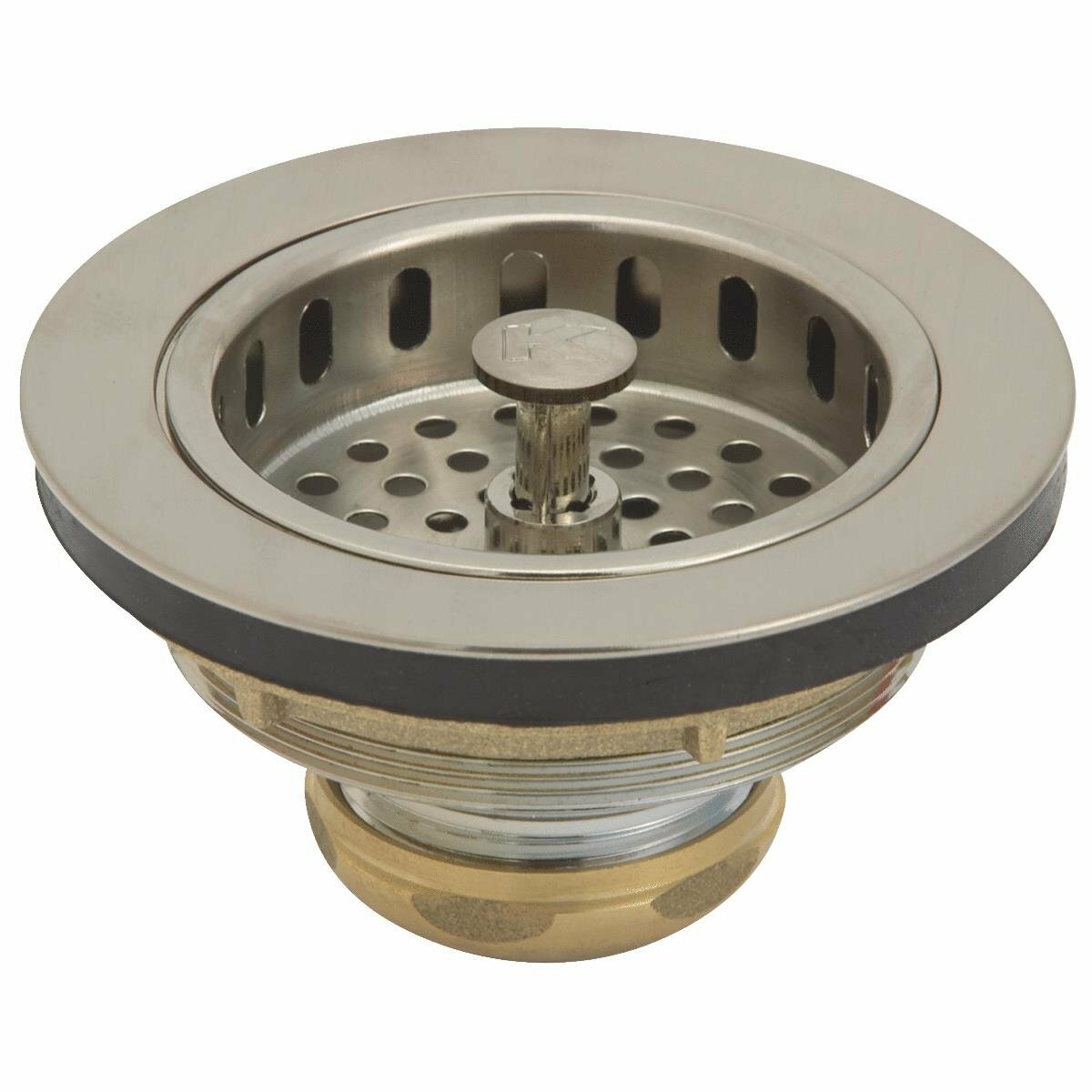 Do it Solid Brass BRUSHED NICKEL Basket Strainer Assembly 438995 Tarnish Free