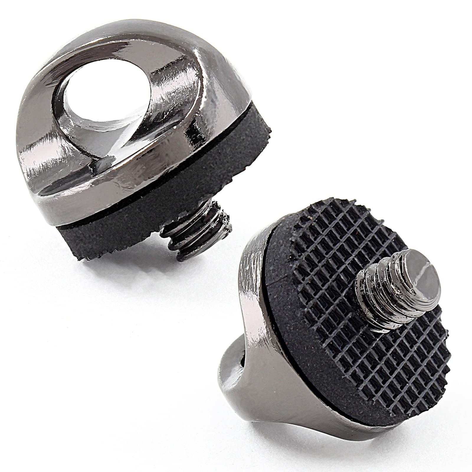 Waziaqoc 2PCS 1/4 Inch Camera Neck Strap Screw Holder 1/4-20 Thread, Silver