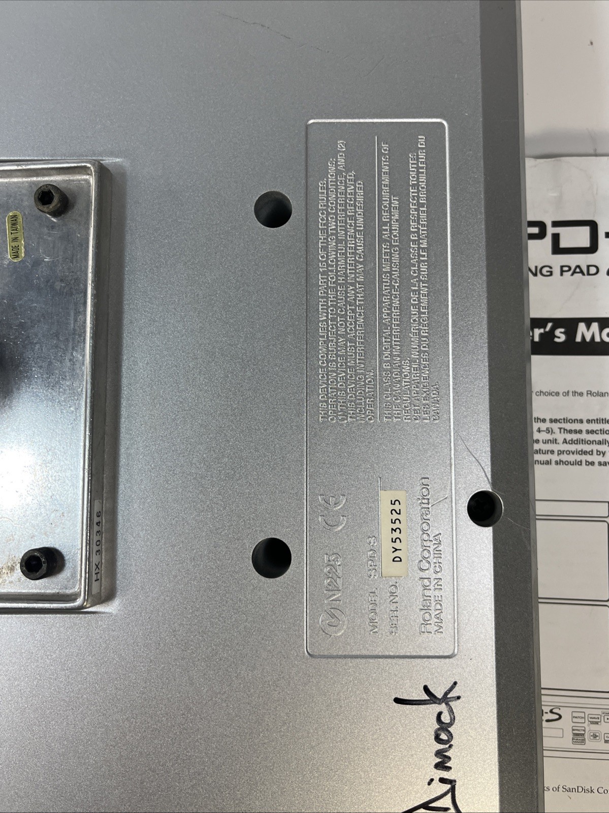 Roland SPD-S Sampling Percussion Multipad Drum w manual and power