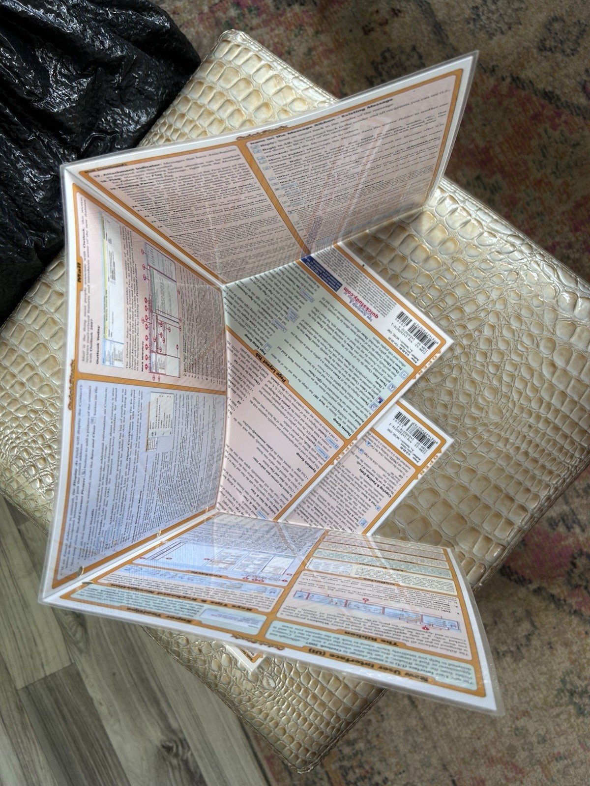 Laminate Quick Reference Software Guides Tri-fold Outlook Excel Word 2007