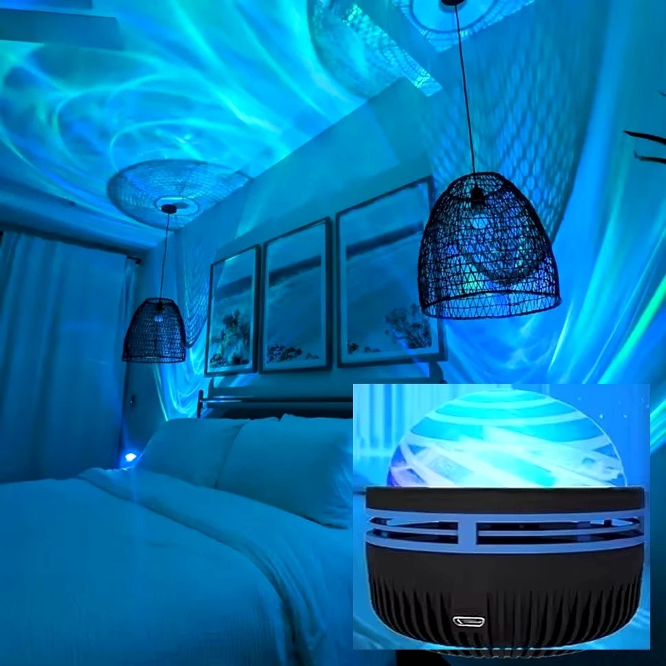 1pc Galaxy Star & Ocean Wave Projector Night Light (7 Colors)