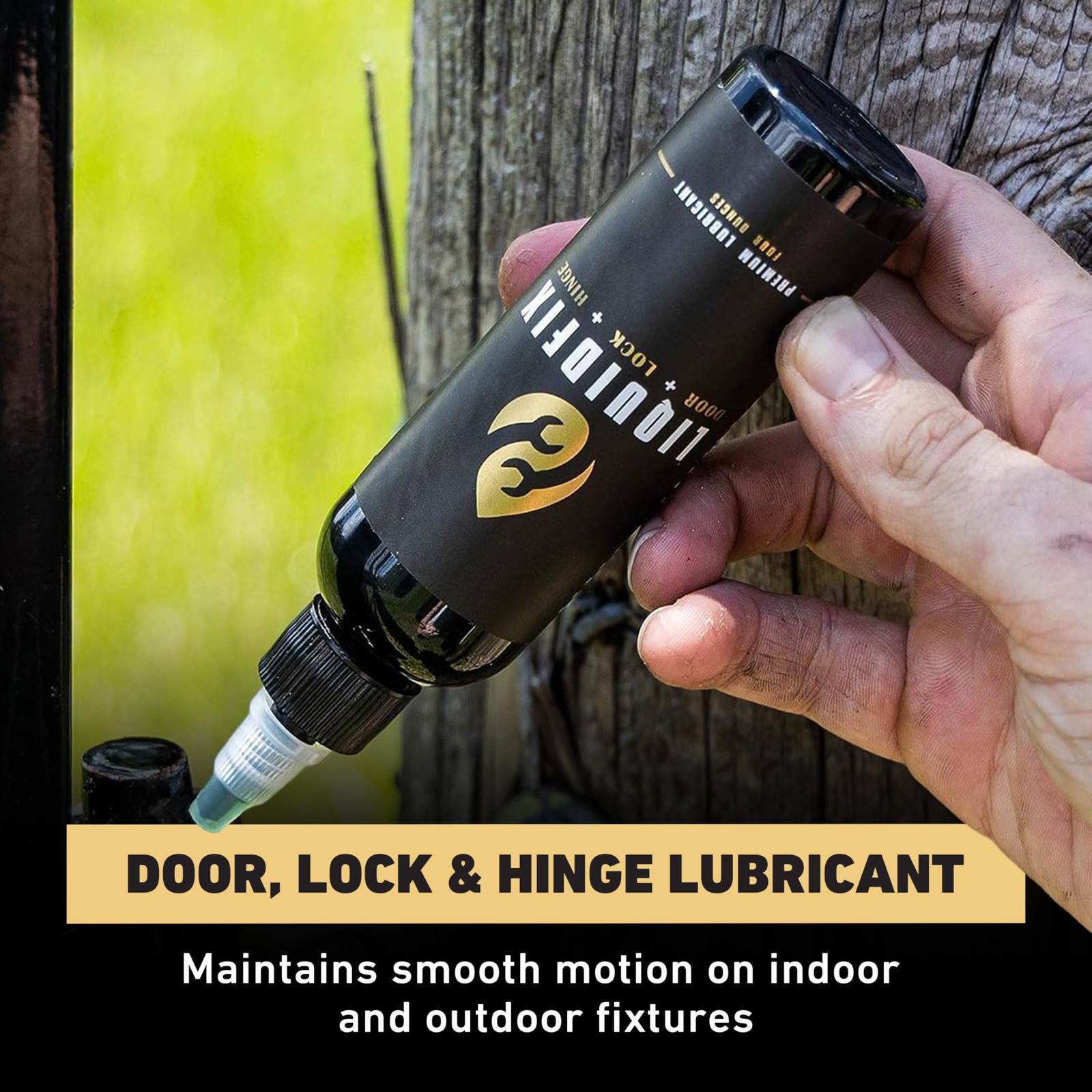 LiquidFix Door, Lock, and Hinge Lubricant | 4 oz Dropper + 0.5 Needle 1 Pack