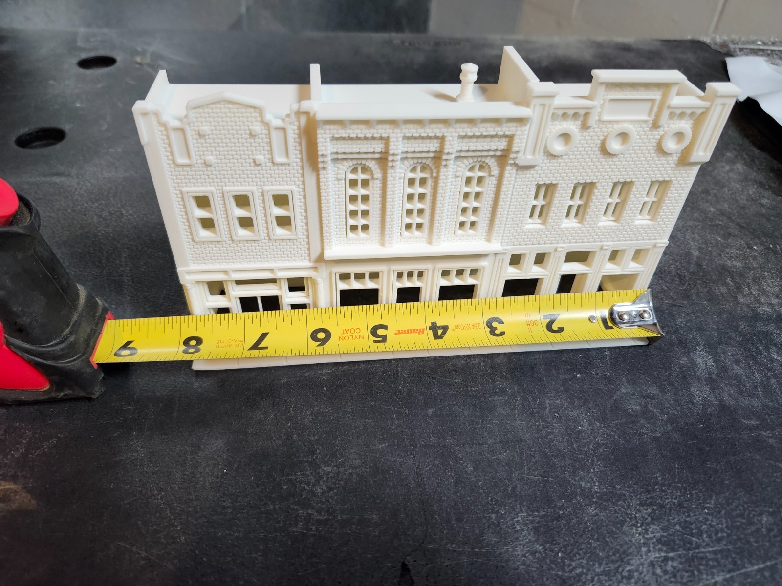 3D Printed Main Street #1 Background Flat Building Set. HO Scale