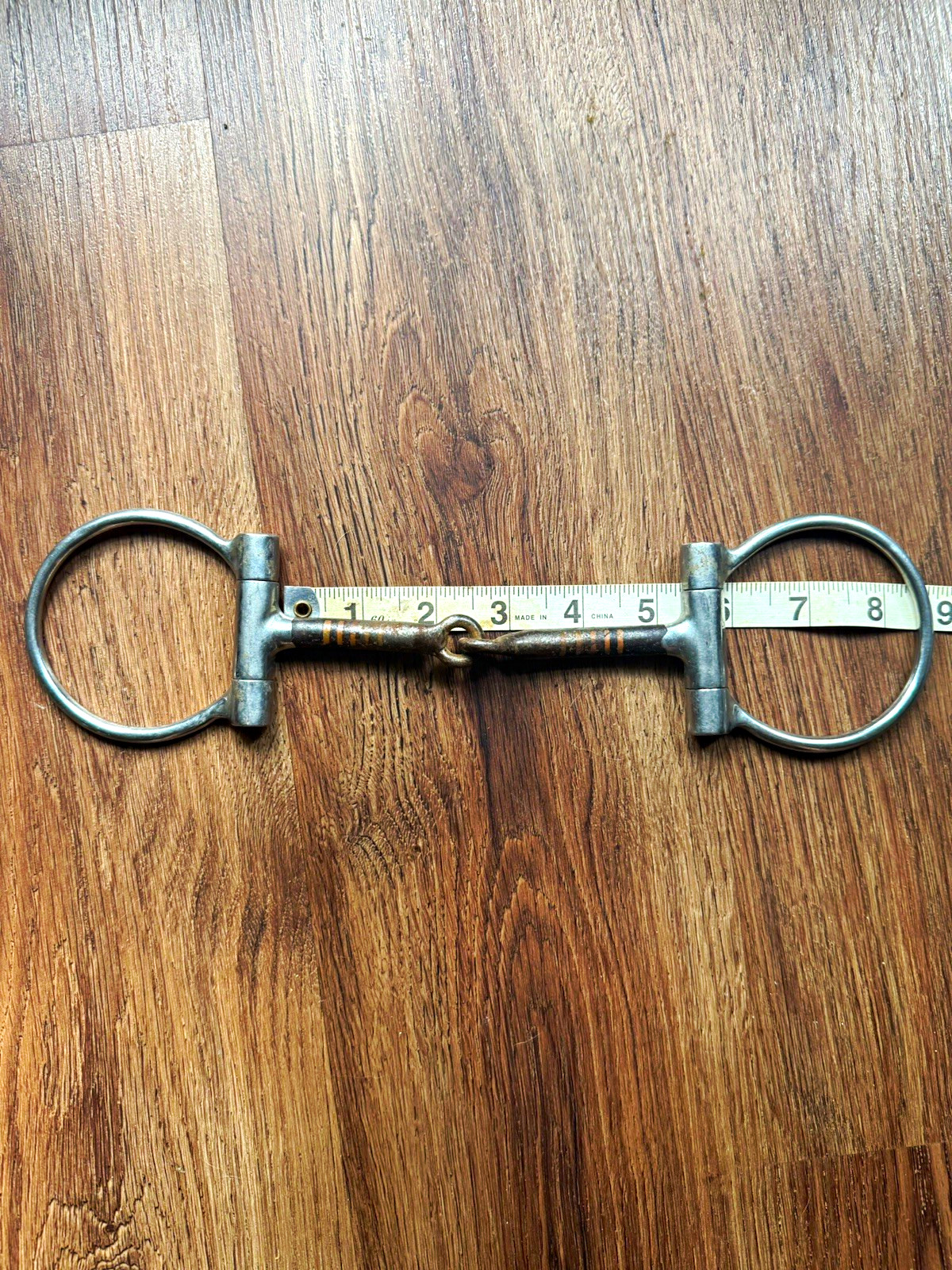 Sweet iron with copper inlay Snaffle Bit, English Style Horse Bit w/ Loose Rings