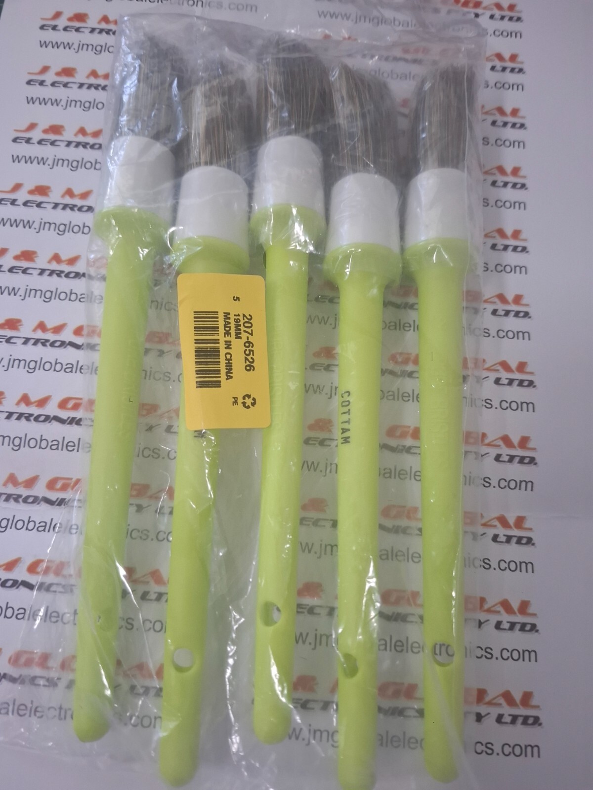RS PRO 2076526 Pure Grey Adhesive Cleaning Brush 19mm Bristle Width PACK OF 5PCS