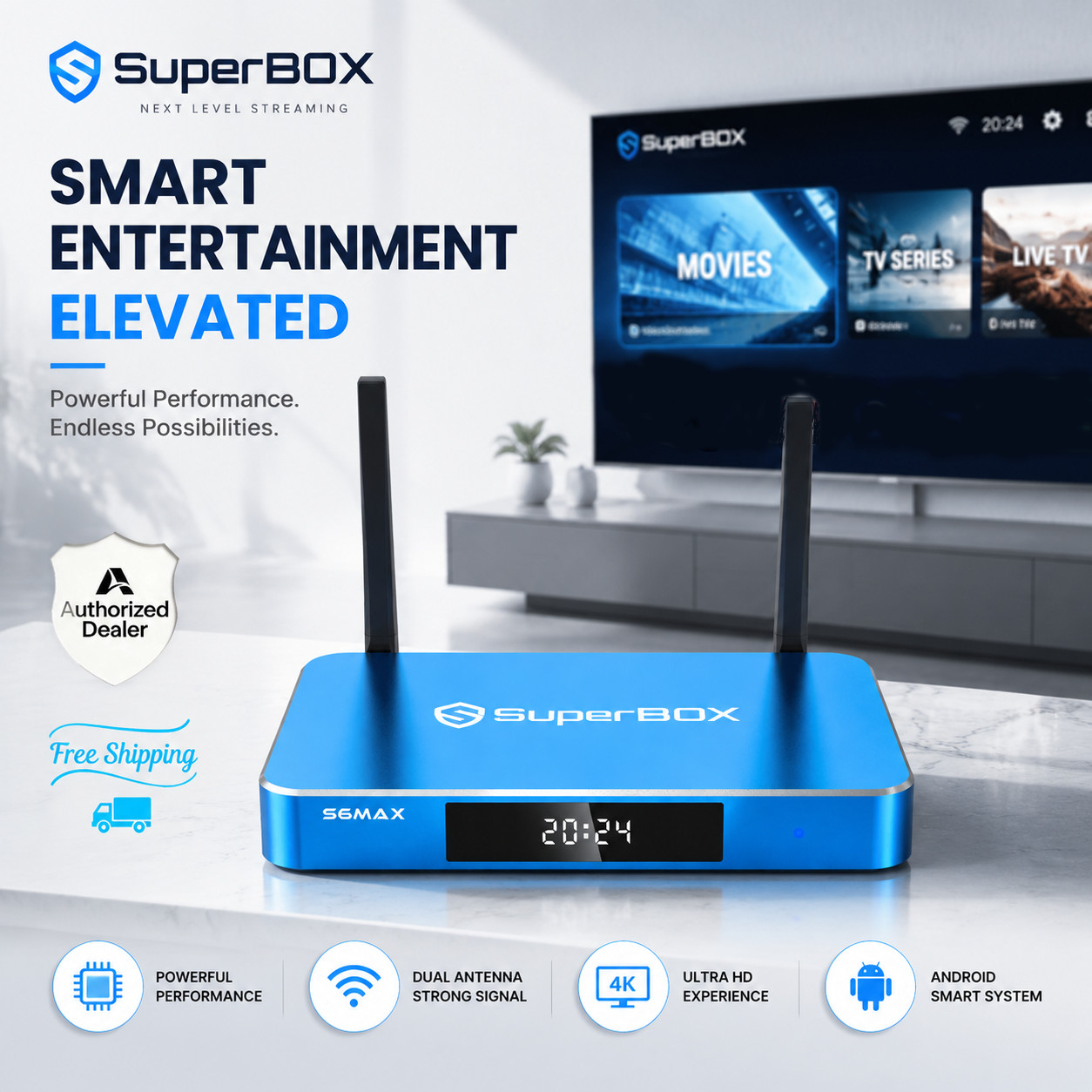 SuperBox S6 Max TV BOX  Parental Control Authorized Dealer Free Ship