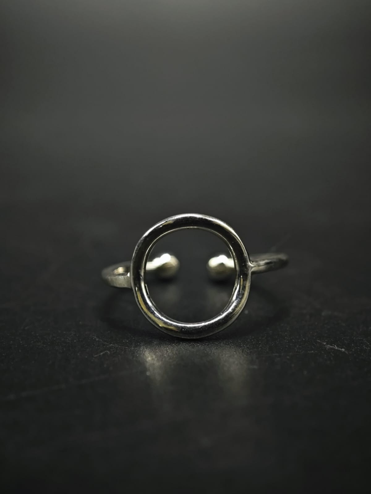 Hallmark 925 Sterling Silver Solid Metal Adjustable Open Circle Toe Ring 4 Women