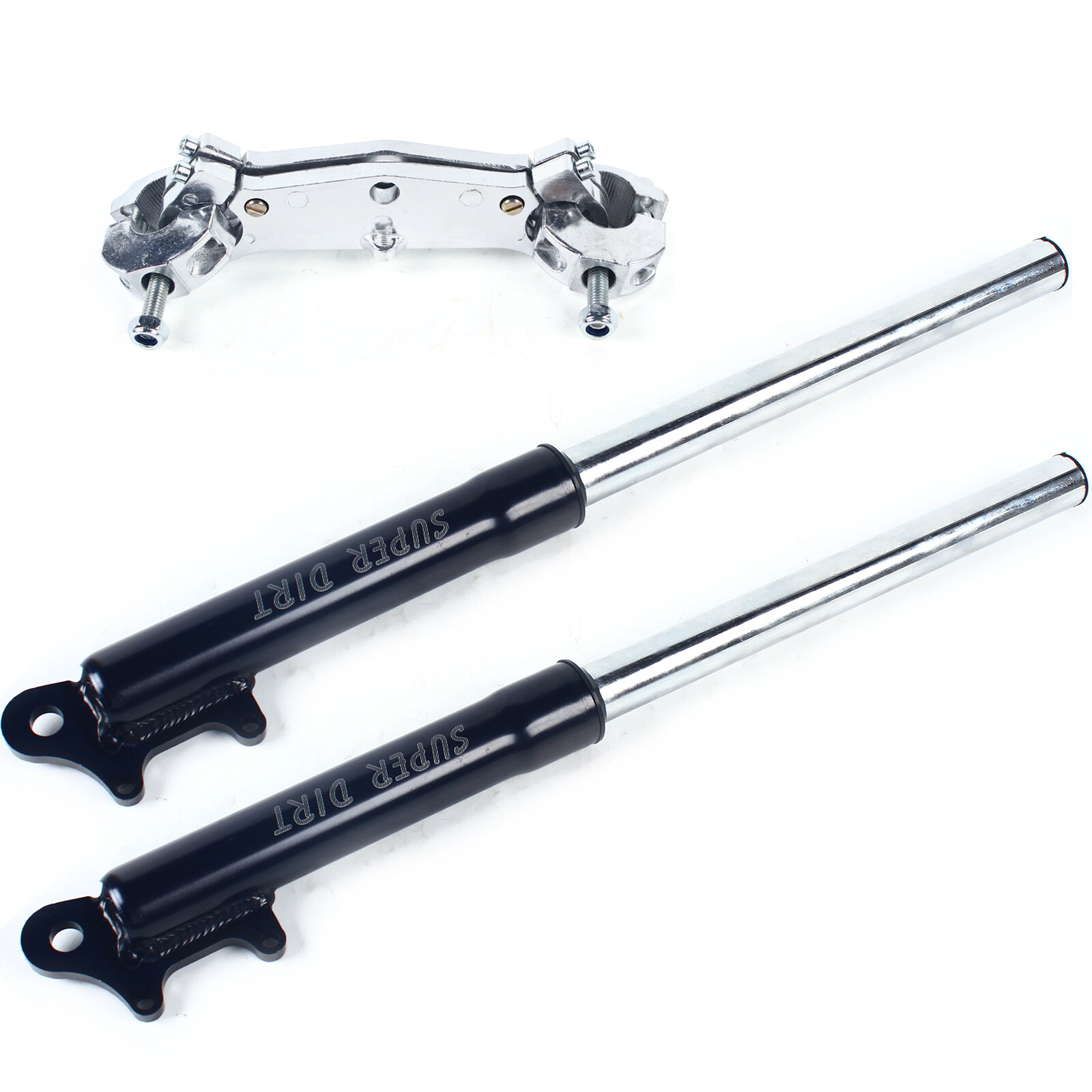Front Fork Shock 2-Stroke Small mini Triple Dirt Pit Bike Pro Trail 49CC Black