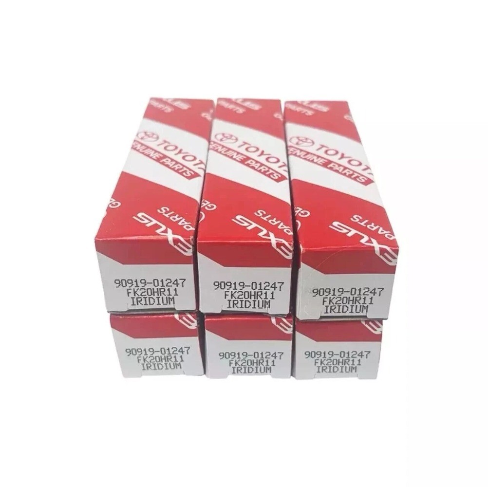 6 PACK OEM 90919-01247 Denso Iridium Spark Plugs for Lexus Lexus ES350 FK20HR11