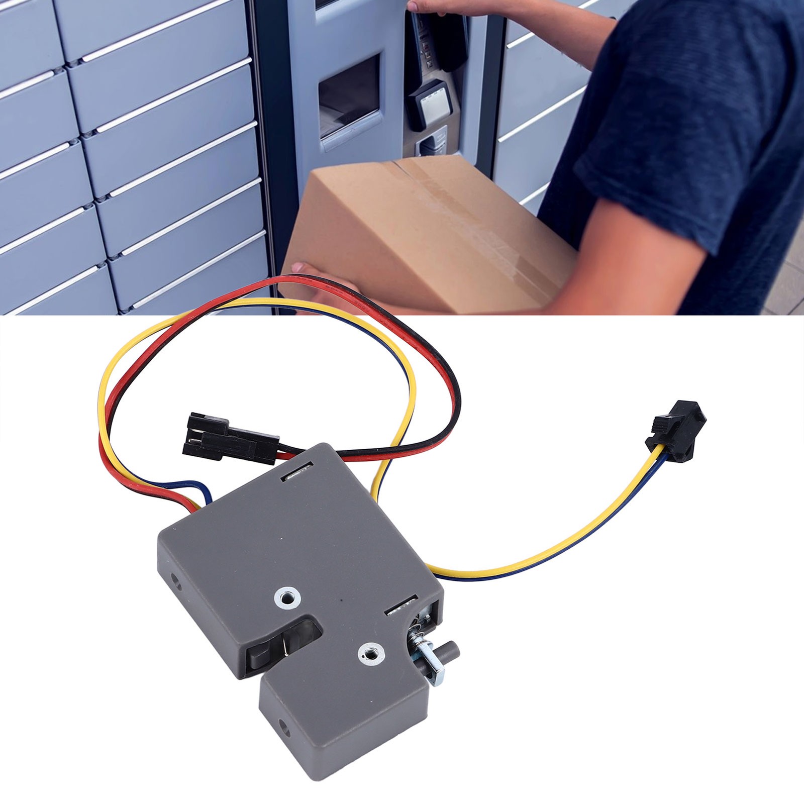 Compact Electric Smart Lock For Parcel Lockers Easy Use ABSSize Trending