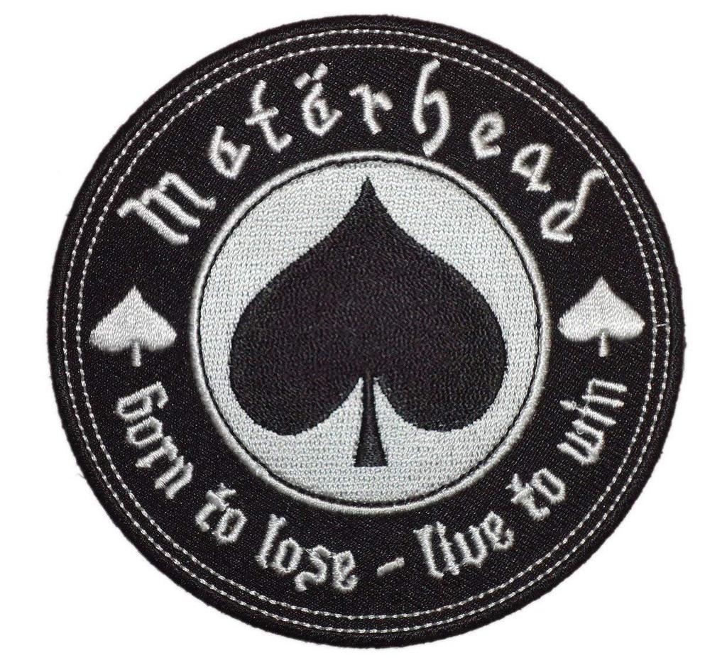 Born to Lose Live To Win Motor Head Embroidered Iron On Patch