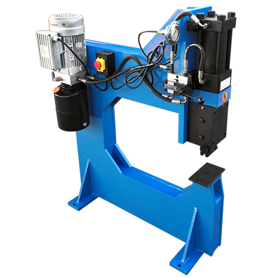 10 Ton Hydraulic Bench Press Punch Round Square Dies 25 Inch Throat Depth