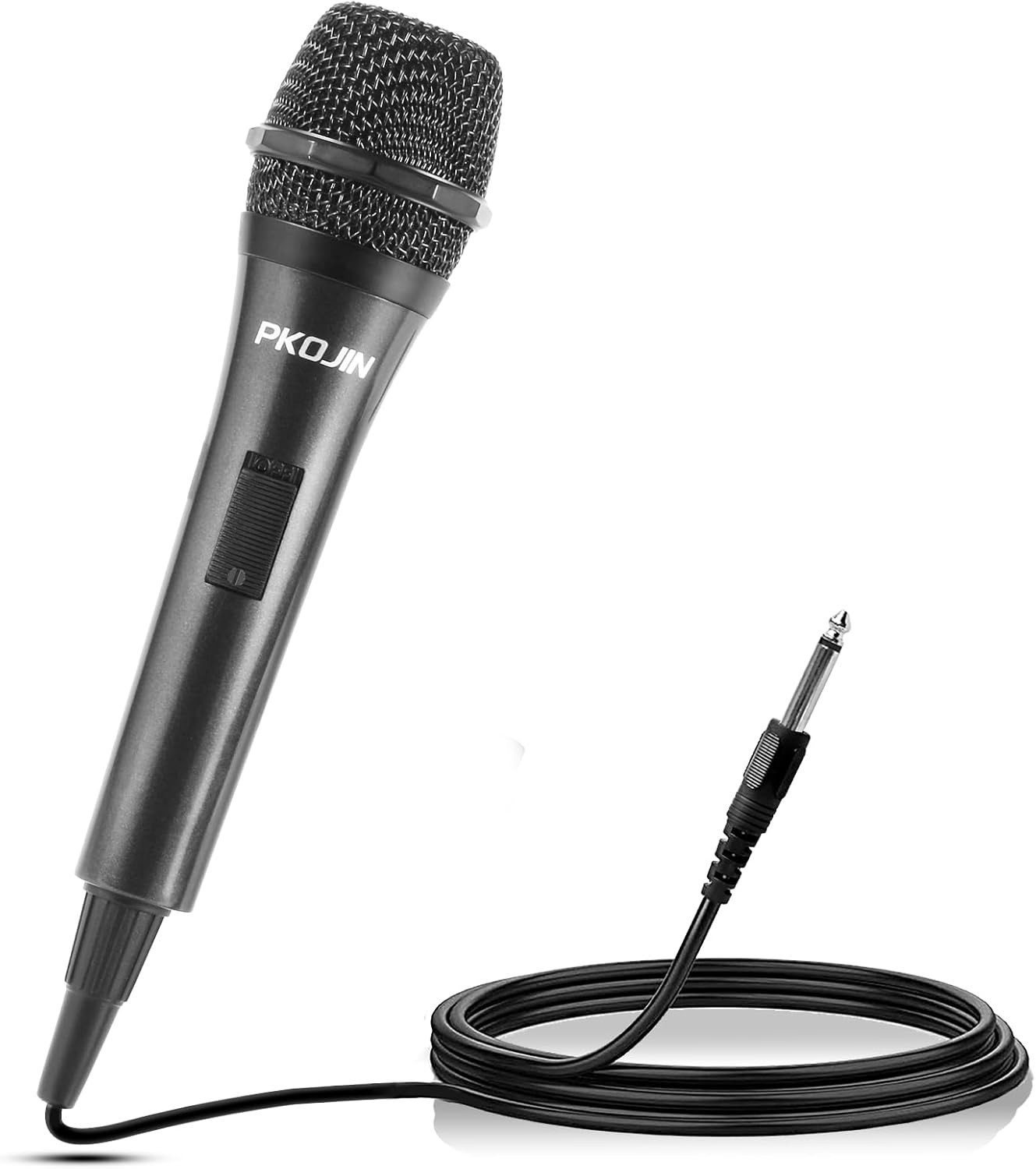 Dynamic Karaoke Microphone - Handheld Wired Mic with 10ft Cable & ON/OFF Switch