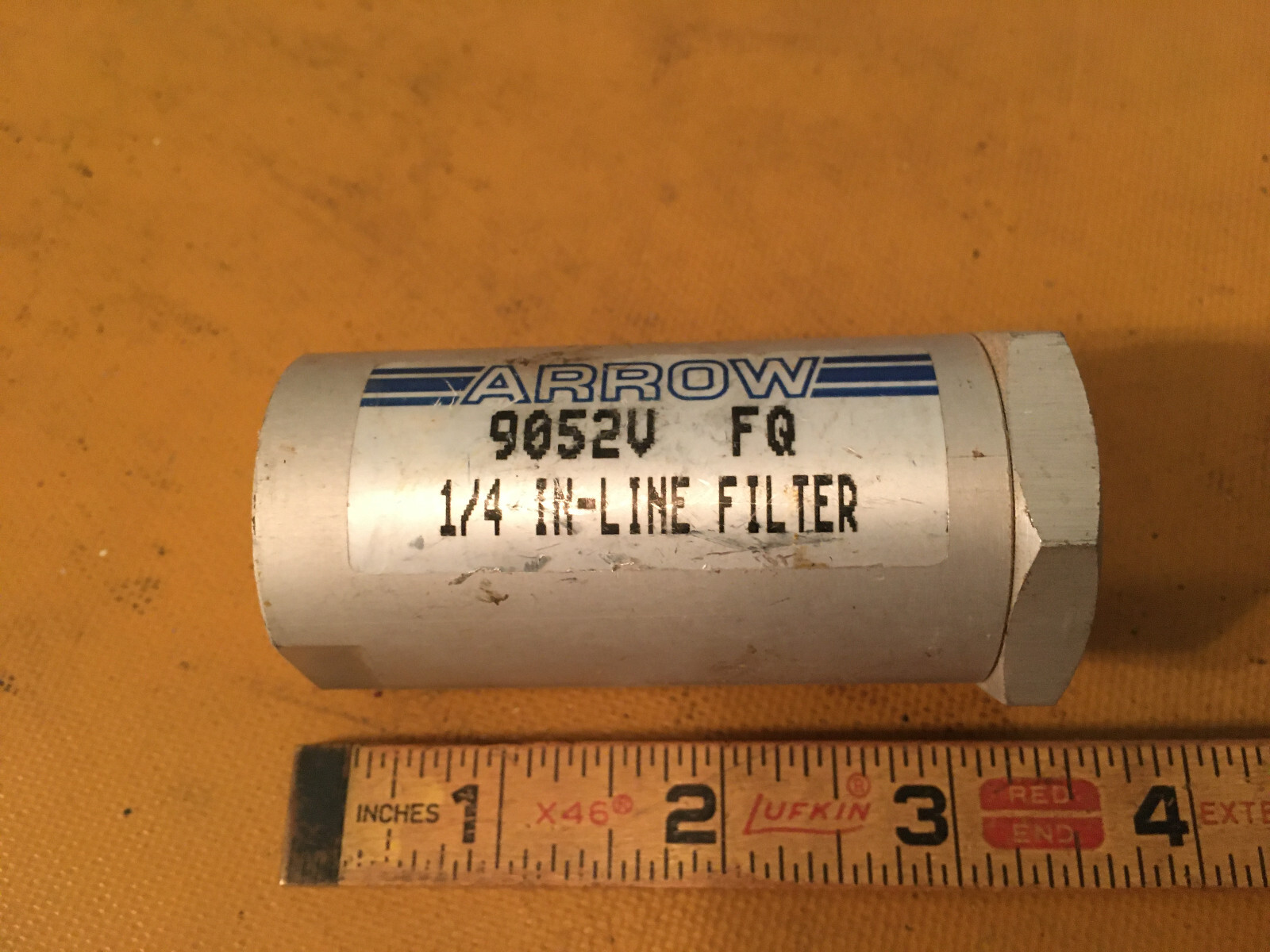 Arrow Pneumatics 9052V In-line Filter,  1/4in