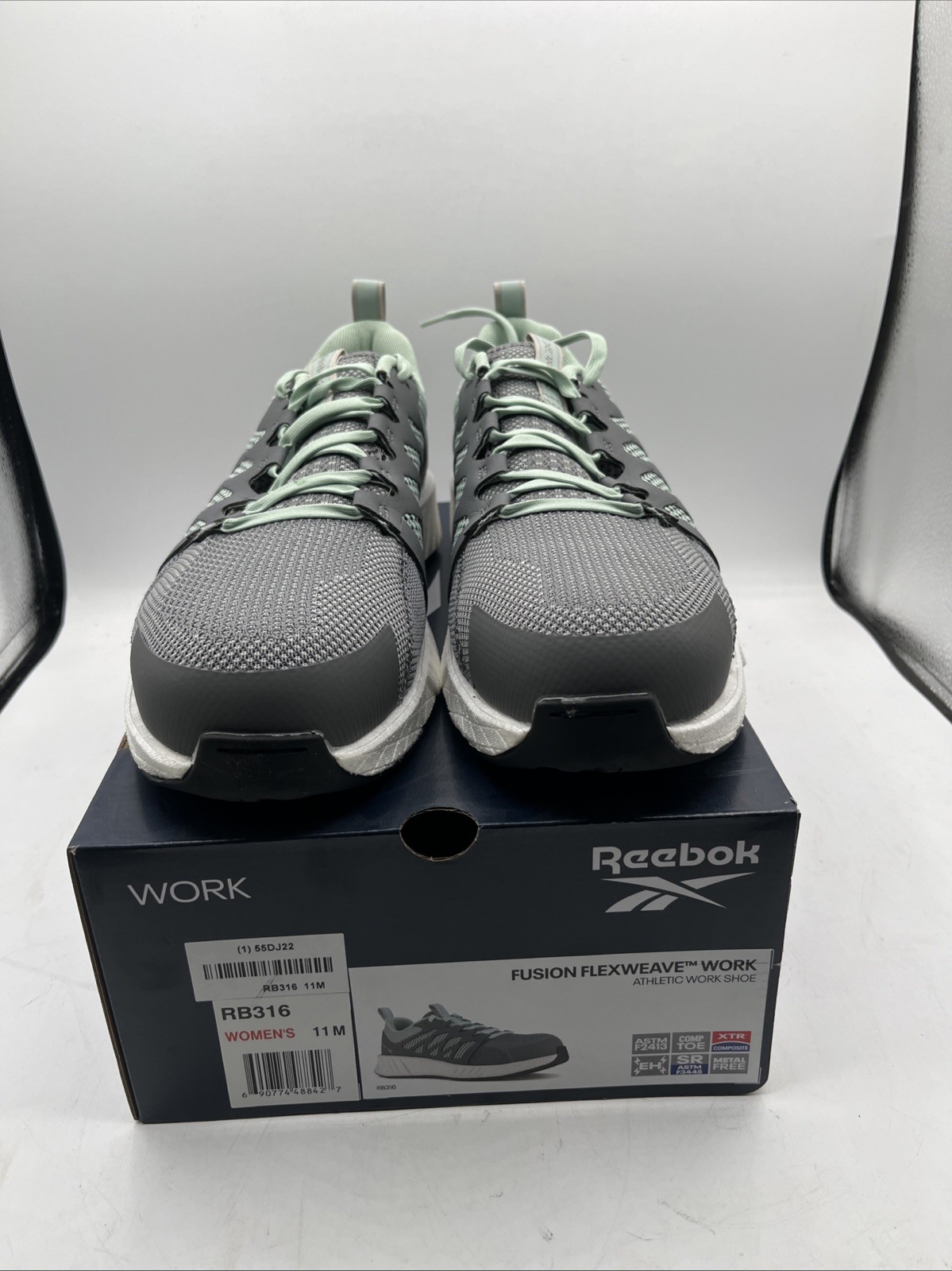 Size 11 - Reebok Fusion Flexweave Work Low Black W