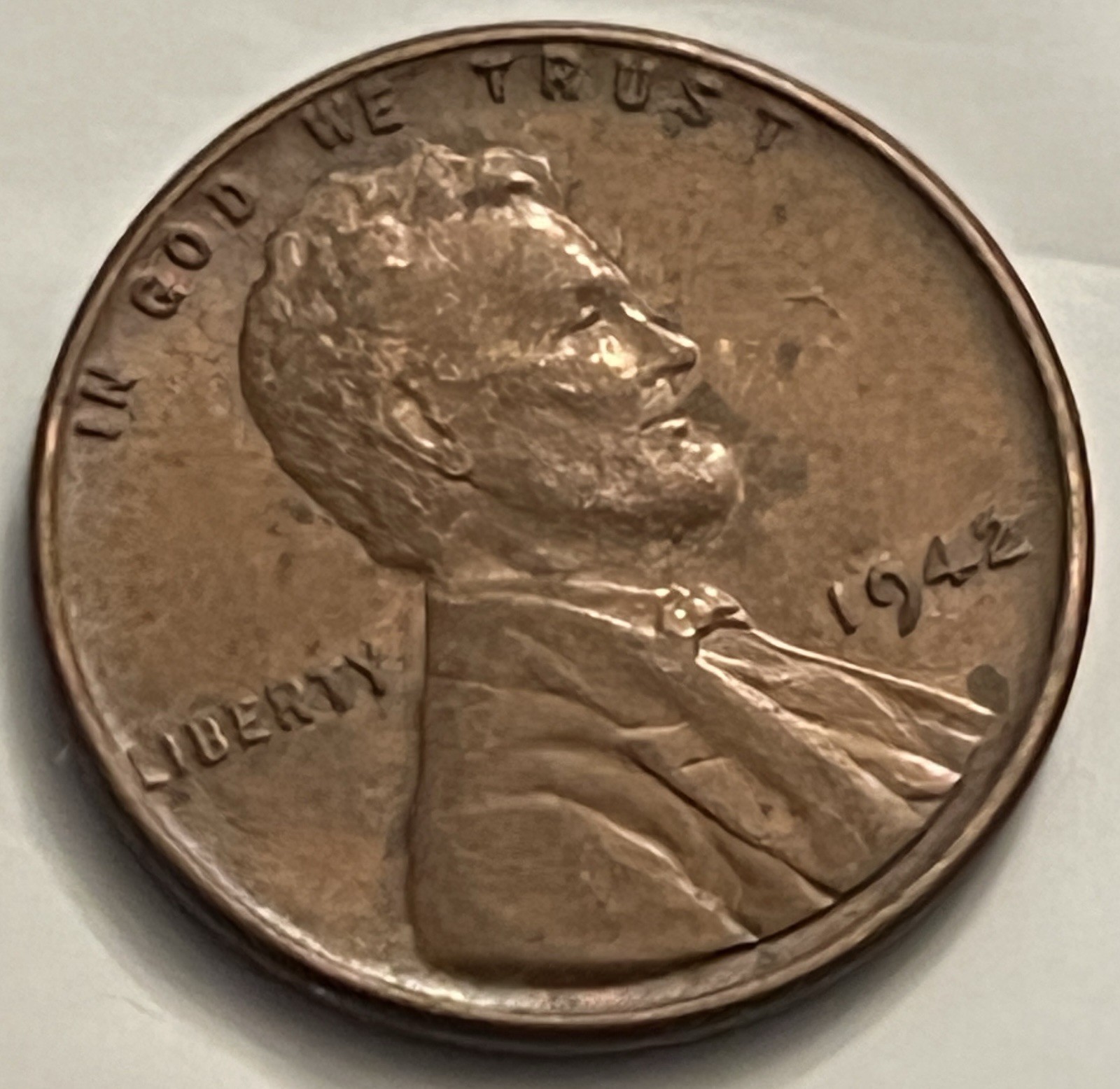 1942 Lincoln Wheat Cent VF Philadelphia Mint Circulated Penny BN285