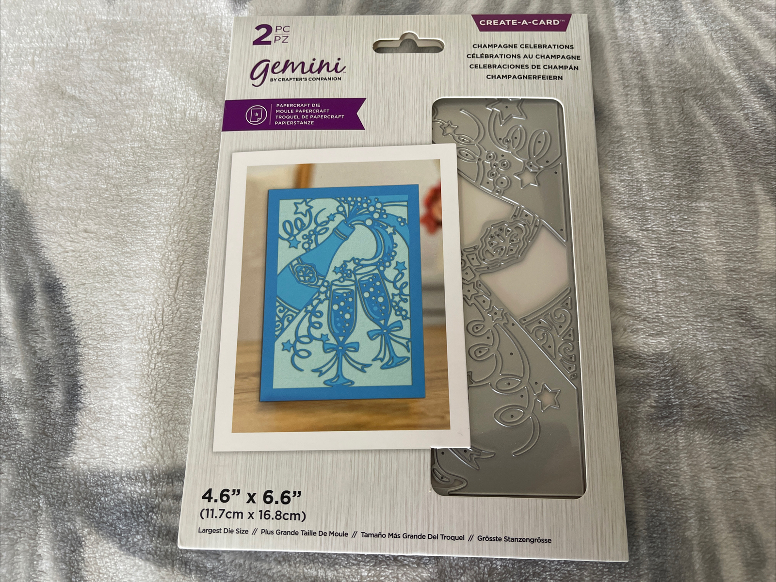Crafter's Companion Champagne Celebrations Create-A-Card Die Kit