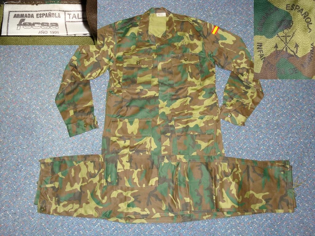 SPAIN SPANISH OLDER MARINES WOODLAND CAMO CAMOUFLAGE UNIFORM