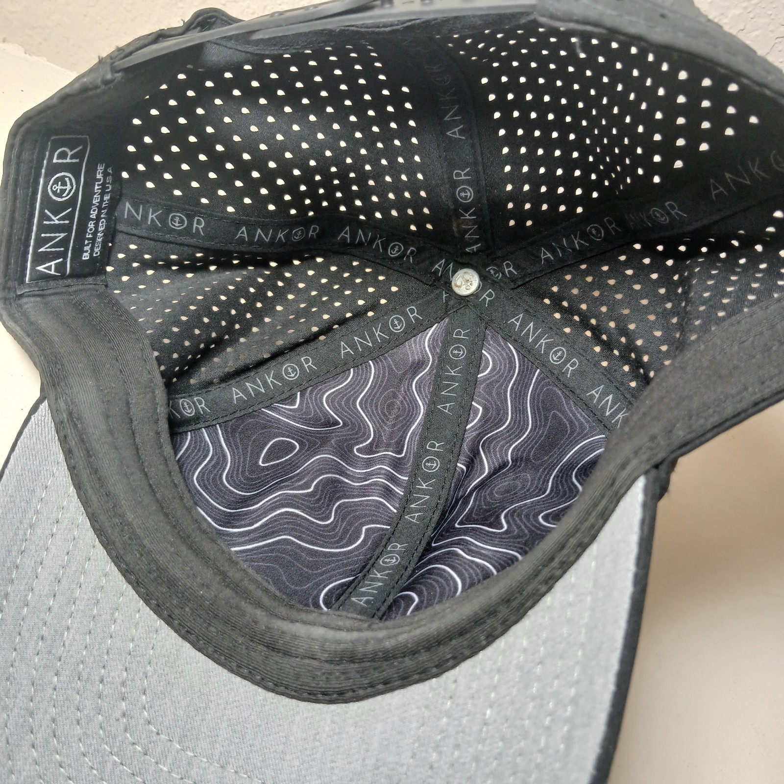 ANKOR Performance Hat - Water Resistant UPF 50 Lightweight Breathable Black #P3