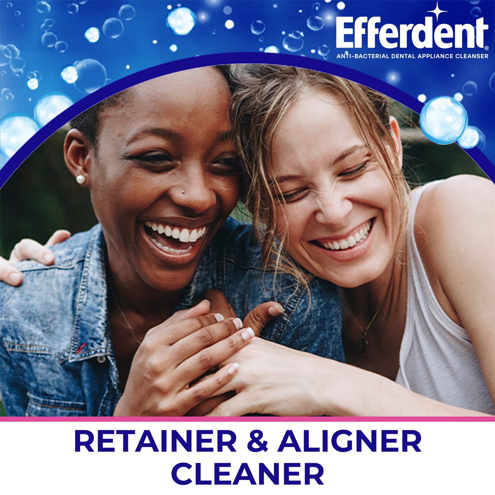 Efferdent Denture Cleanser Tablets, Complete Clean, 44 Count, Blue