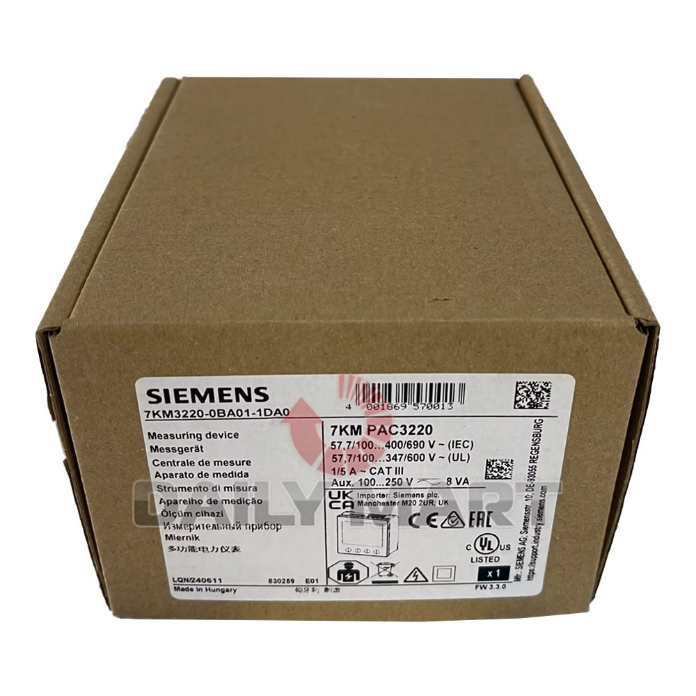 New In Box SIEMENS 7KM3220-0BA01-1DA0 Energy Meter