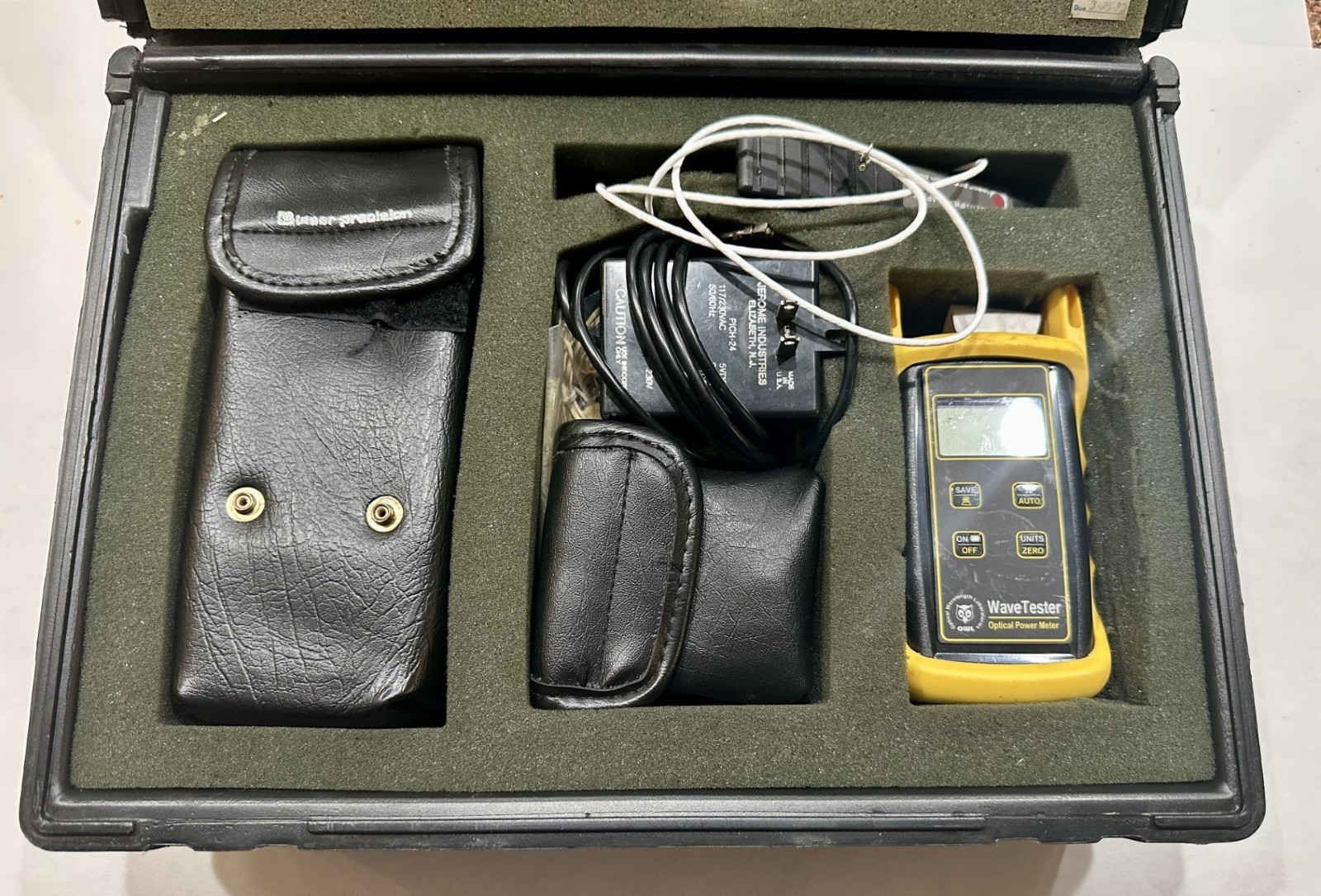 OWL WaveTester Optical Power Meter + Laser Precision AM-3500 Kit w/ Adapters