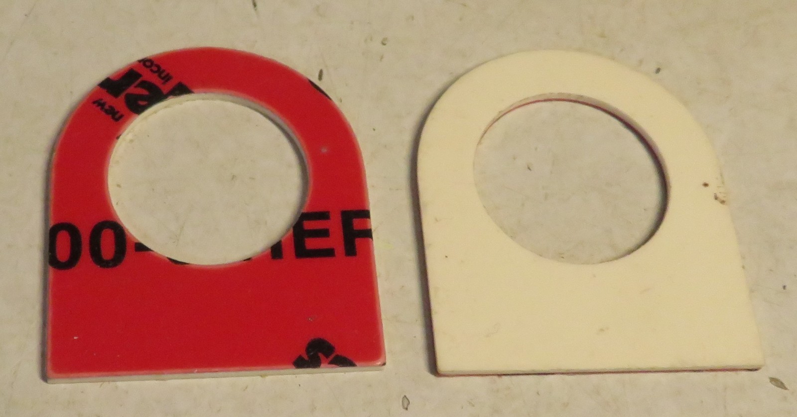 LOT 10 Pc NEW OFF LEGEND PLATE PLATES PUSHBUTTON COMBINATION STARTER Off White