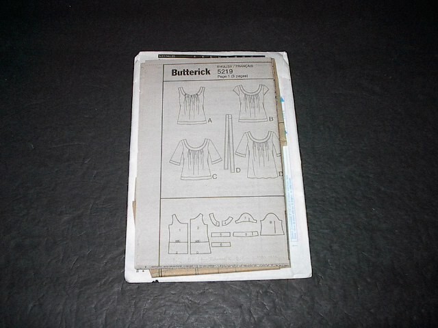 Butterick Pattern 5219 Misses' Loose-Fitting Pullover Top, Tunic & Belt 8~14 Unc