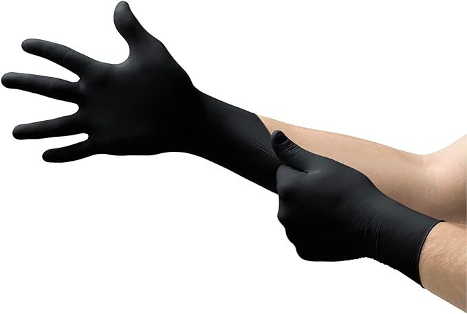 Microflex MidKnight MK-296-M Nitrile Gloves Medium (3 Boxes of 100)
