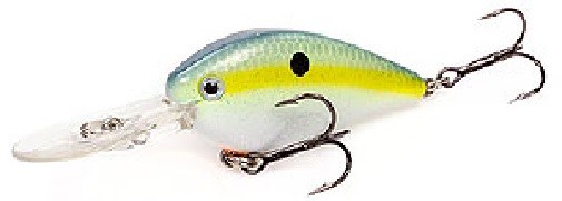 Strike King KVD 1.5F Flat Side Crankbait- Chartreuse Sexy Shad