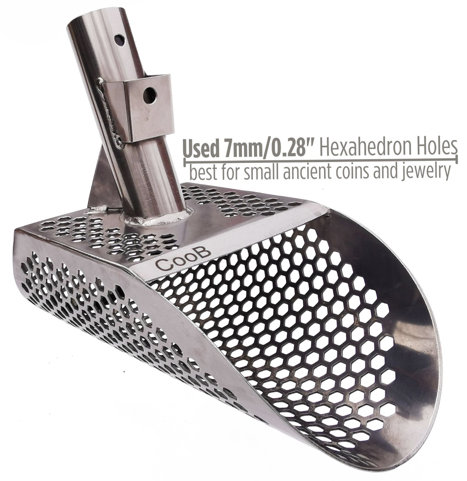 CooB Stainless Steel Beach Sand Scoop Metal Detector Detecting Tool Krepish
