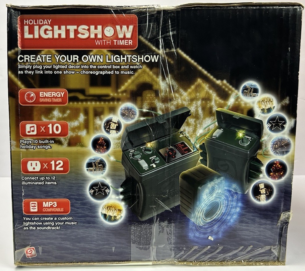 New GEMMY Christmas Holiday Lights Show Timer System Open Box