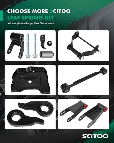 Leaf Spring Kit Multi Leaf Shock Plate Kit Spring Pad U-Bolt Nuts Stud 12pc