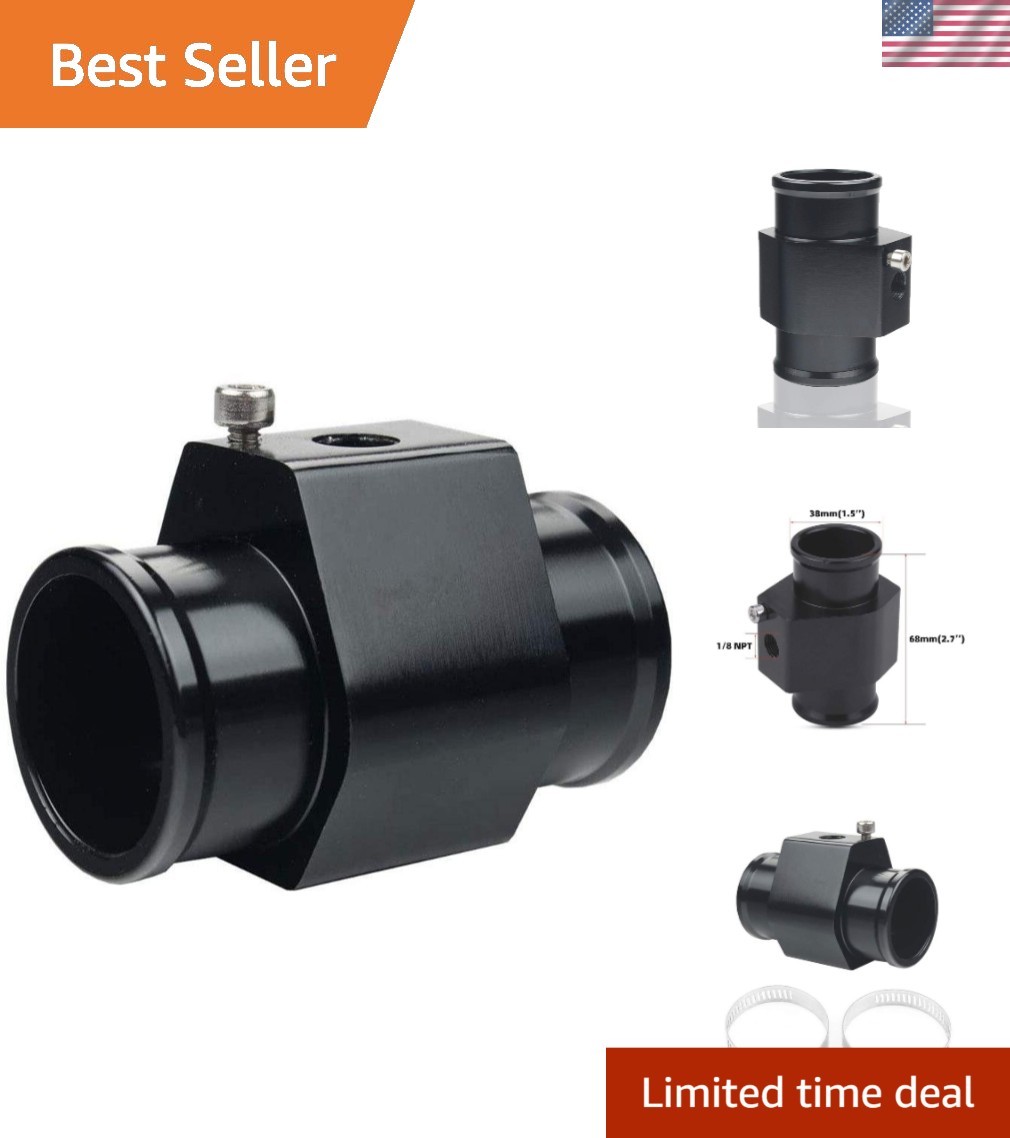 Universal Black 38mm Water Temperature Joint Pipe Sensor for Vehicle Safety