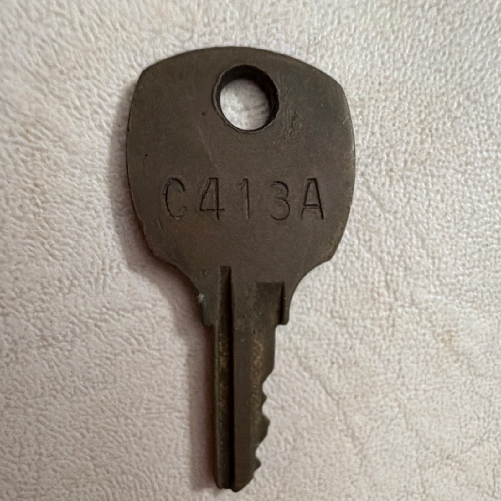 N C413A Brass Key Blank Office Furniture 4-Pin C Keyway