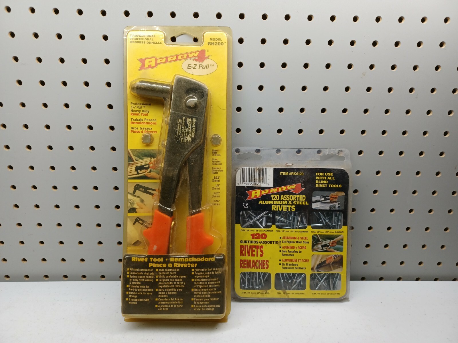 Arrow Professional E-Z Pull Heavy-Duty Rivet Tool Uses 4 Size Rivets, b-x