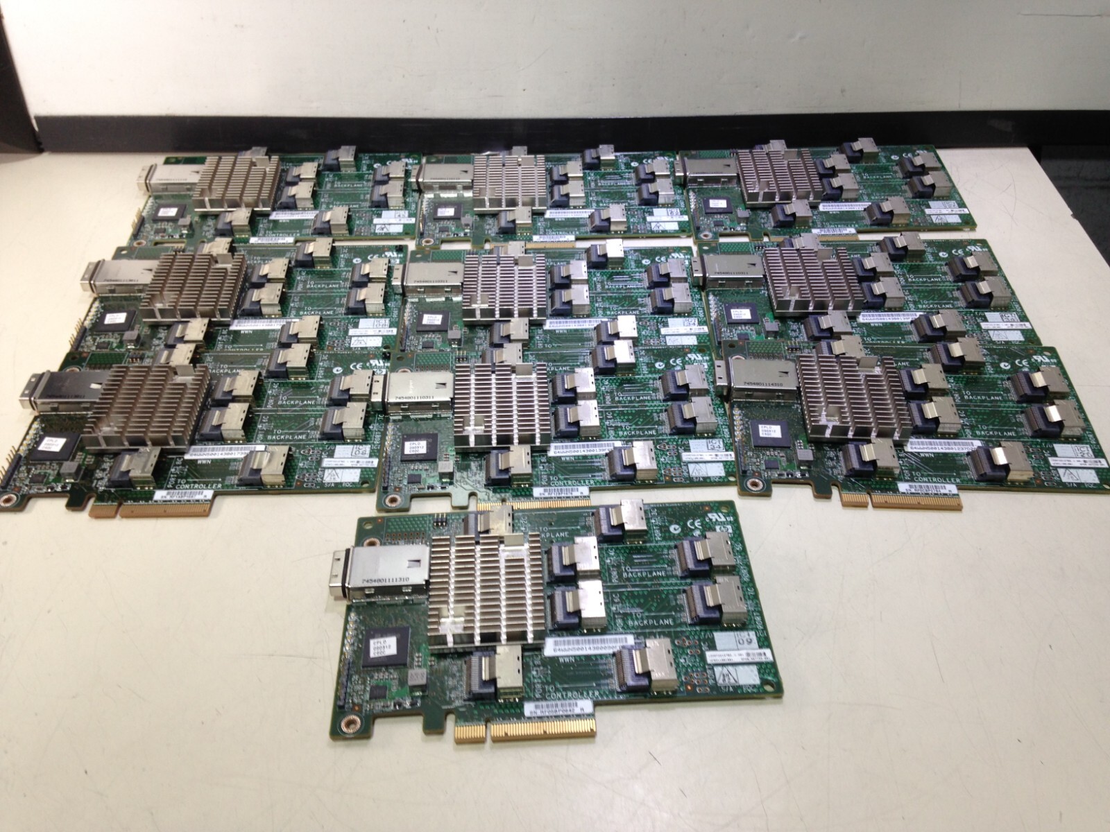 LOT OF 10:  HP 24-BAY 3GB SAS EXPANDER CARD 487738-001 468405-002 - NO PROFILE