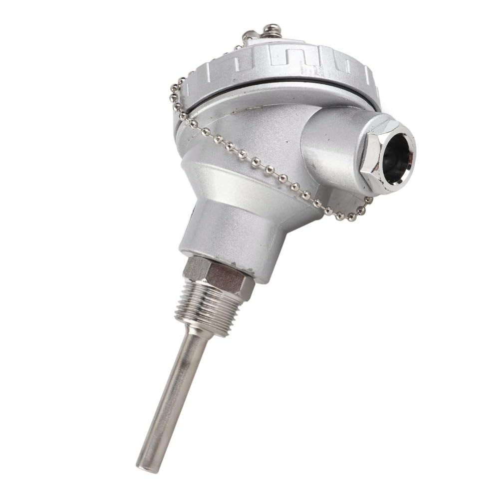 PT100 Temperature Probe 1/2" Thread - RTD Stainless Steel Thermocouple for In...